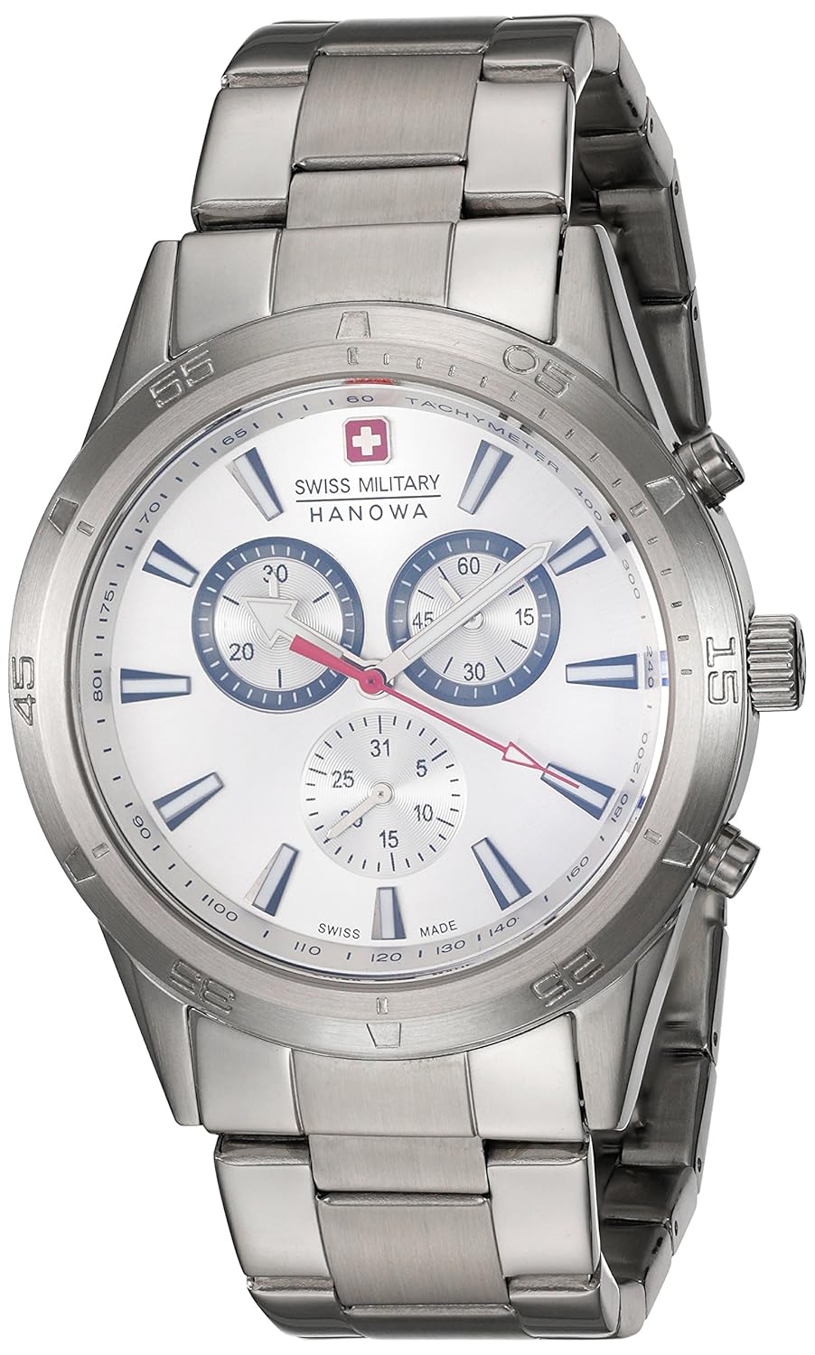 04.001 silver stainless-steel swiss quartz
